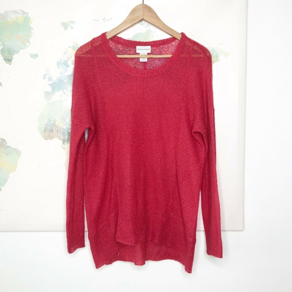 Soft Surroundings XS Sweater‎ Pullover Open Knit